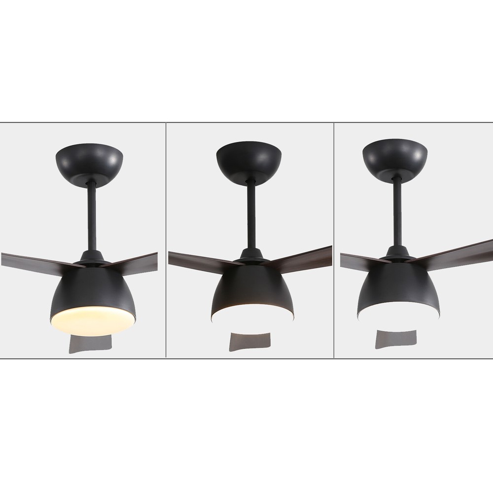 52" LED Ceiling Fan Light with Remote Control 6 Speed Settings Timing Option