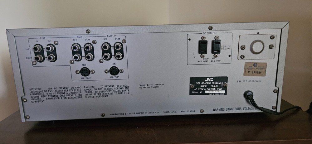 JVC SEA-70 graphic equalizer