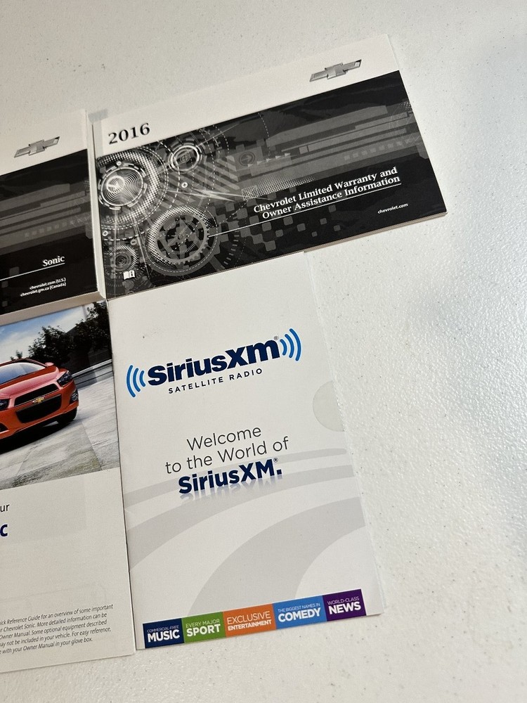 2016 Chevrolet Sonic Owners Manual