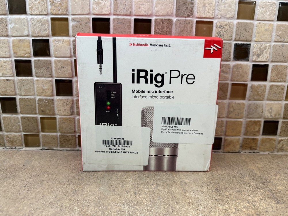 IK Multimedia iRig Pre Microphone Interface (For iPhone, iPod Touch, iPad)