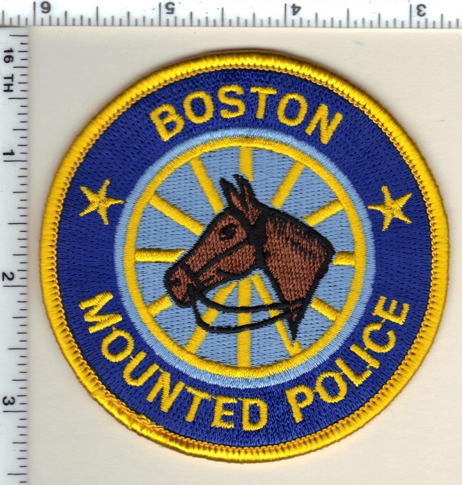 Boston Police (Massachusetts) 3rd Issue Mounted Unit Shoulder Patch