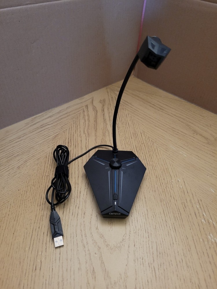 NEW CMTECK Computer Microphone G006Plus USB Desktop Condenser PC Laptop Mic Mute