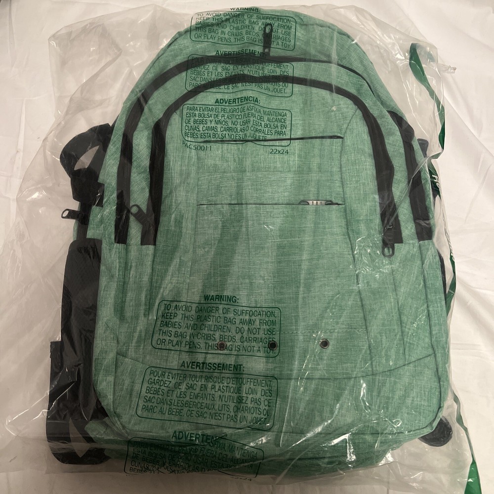 LCKPENG Extra Large Laptop Backpack, Water Resistant- Unisex - Green