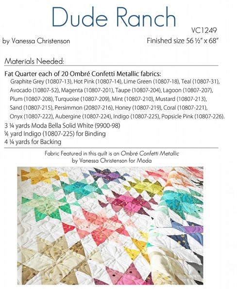 Dude Ranch Quilt Pattern by V and Co