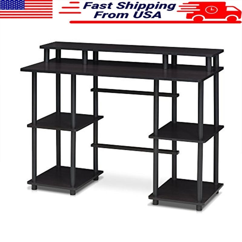 Multipurpose Computer Desk W/ Ample Storage Easy Assembly E1 Particle Board New