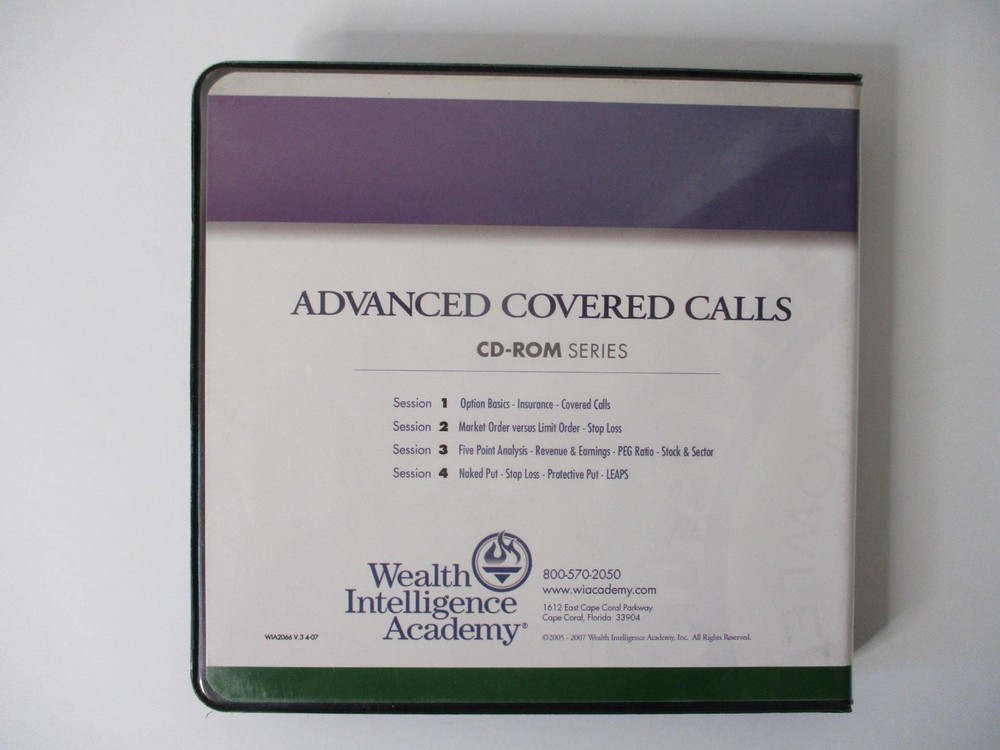 Advanced Covered Calls; Option Basics & More; Wealth Intelligence (2007 - 4 CDs