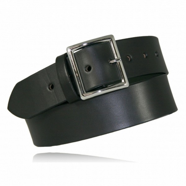 Model 6505E Garrison Stretch Belt, 1.75", Black Plain, Size 32, Black