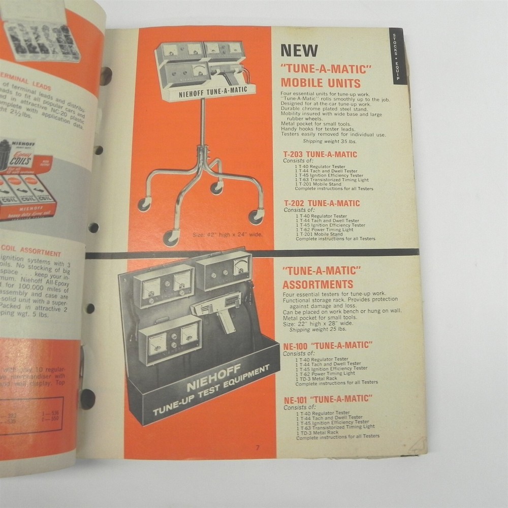 1967 CE NIEHOFF IGNITION PARTS ELECTRICAL TESTING EQUIPMENT ACCESSORIES CATALOG