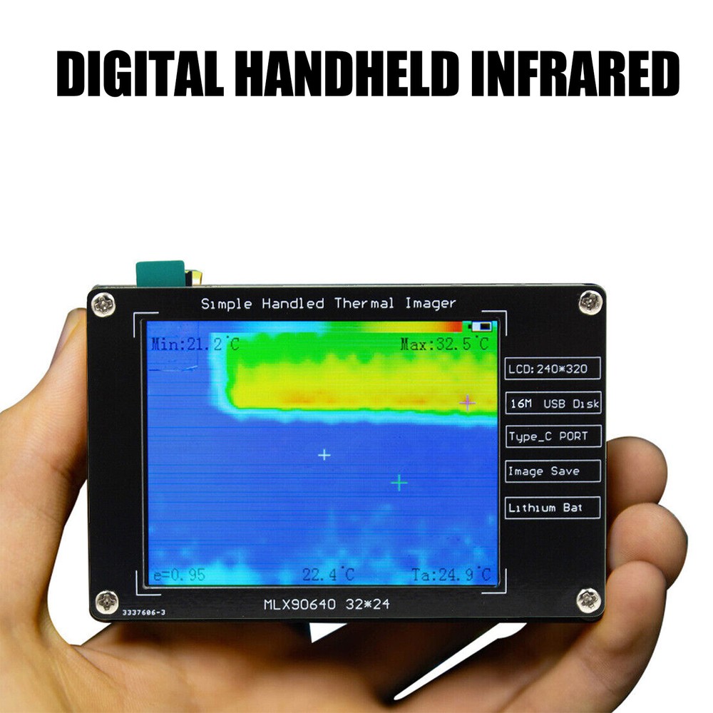 2.8" MLX90640 Thermal Imager Thermal Imaging Camera For Electronics Repairs