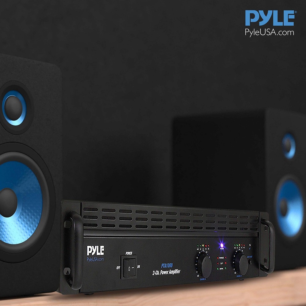 Professional Audio Bluetooth Power Amplifier - 2-Channel Rack Mount Bridgeab...