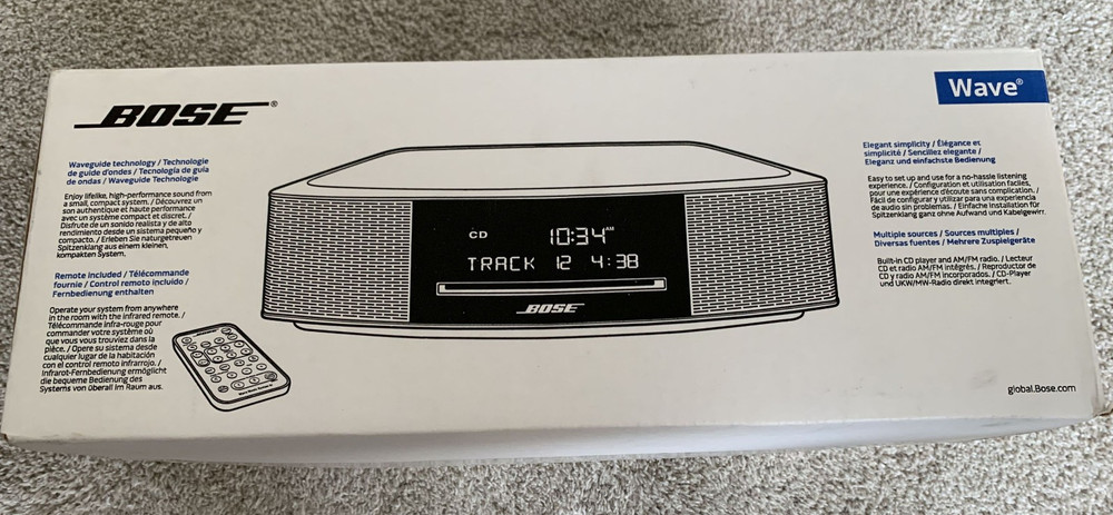 Bose Wave Music System IV | Complete In Box | Platinum Silver