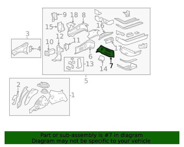 Genuine GM Outer Rail 15870205