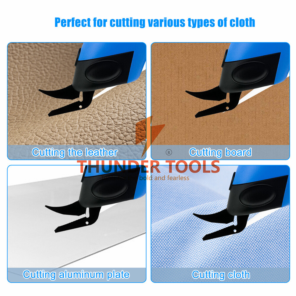 Thunder Tools Handheld Electric Cloth Cutter Portable Fabric Cutting Machine