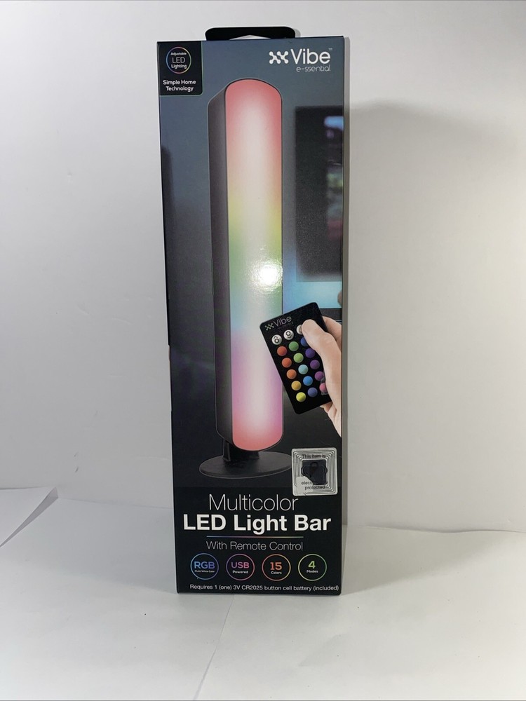Vibe Multicolor LED Light Bar With Remote Control 4 Light Modes