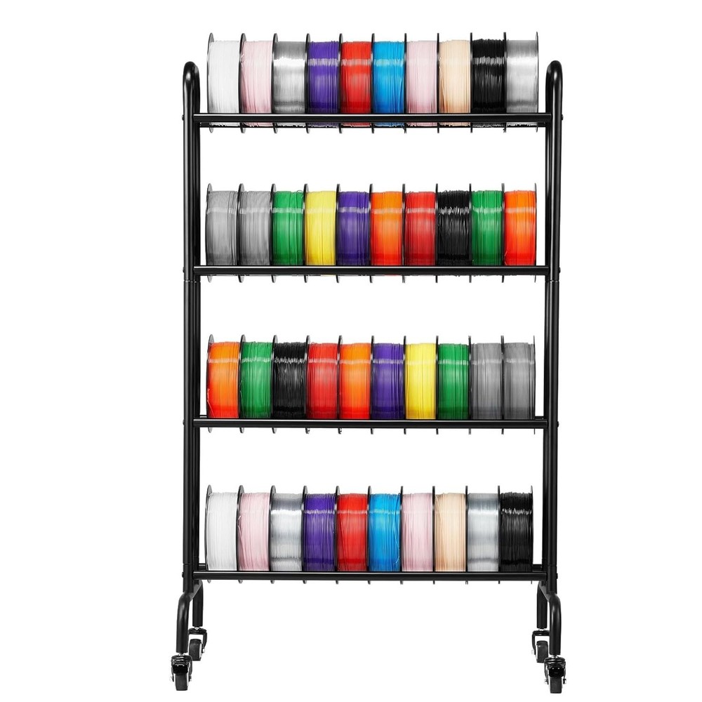 3D Printer Filament Storage Rack 4-Tier 3D Printer Stand with Storage