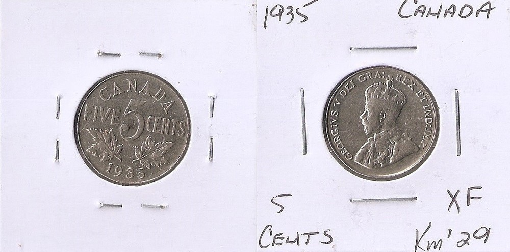 Canada, 5 cents 1935