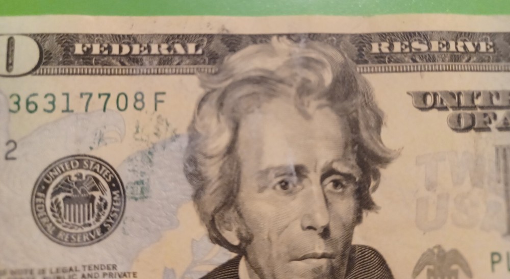 Error $20 Bill Series 2017A Over Print