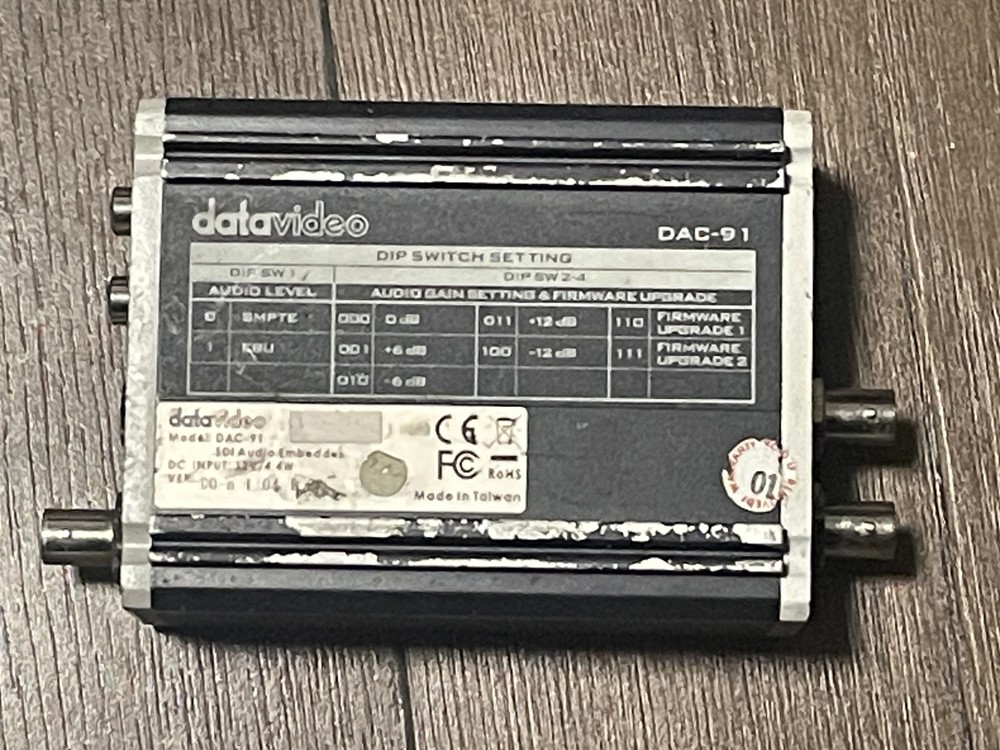 Datavideo DAC-91 SDI Audio Embedder