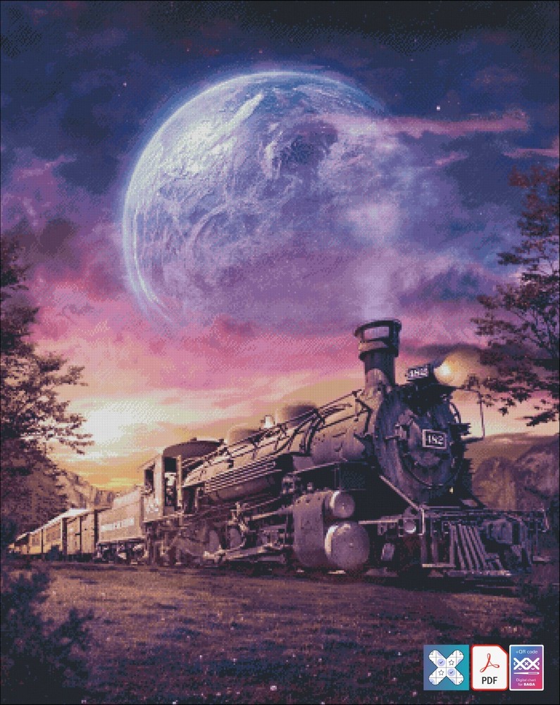 Going Home - Chart Counted Cross Stitch Pattern Needlework 127