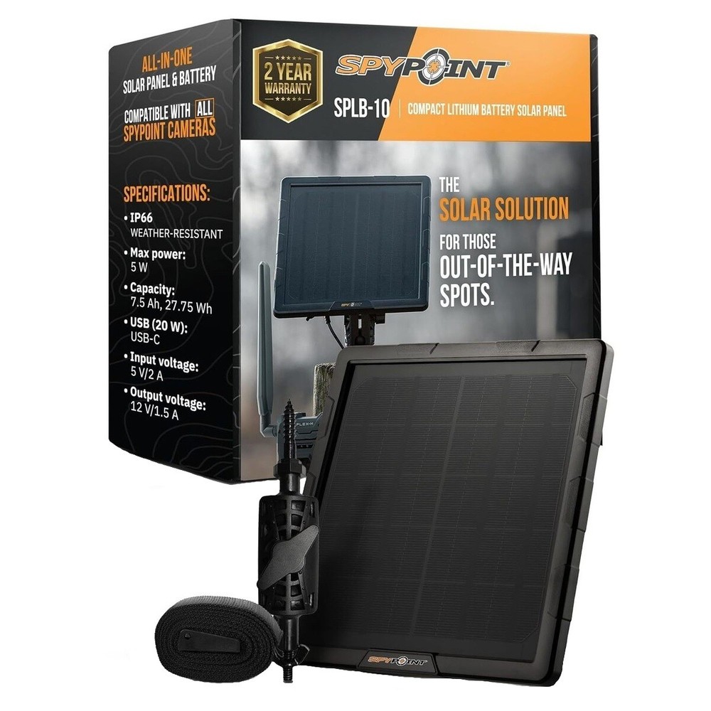 SPYPOINT 5W Lithium Battery Solar Panel (SPLB-10)