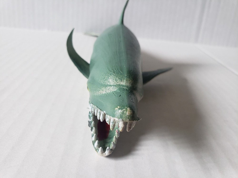 Vintage 11" Plastic Rubber Dolphin KO Shark Toy!