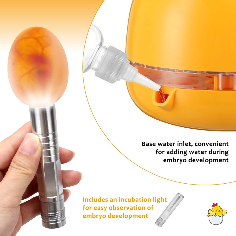 Automatic Egg Incubator for Hatching Eggs with LED Temperature Display, Humid...