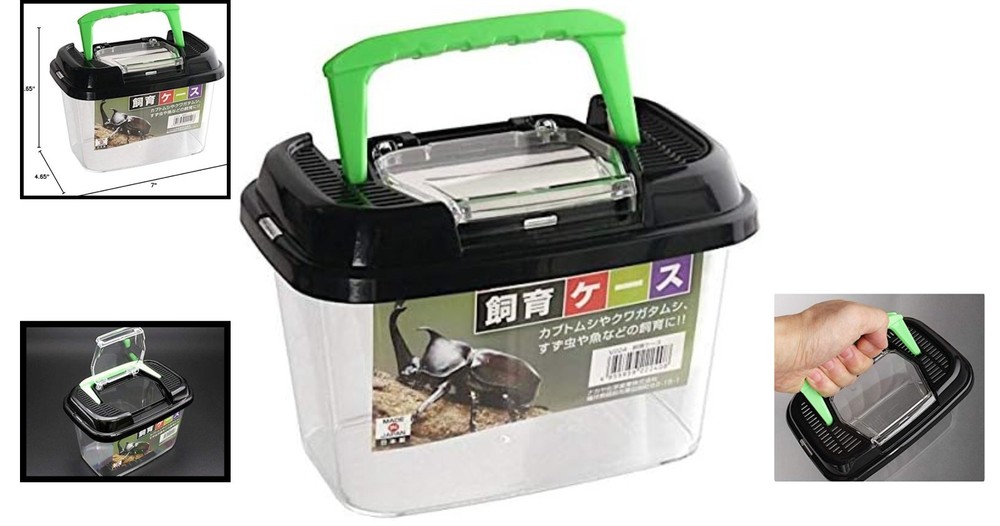Compact 7'' Terrarium for Bugs and Fish - High Transparency for Easy Observation