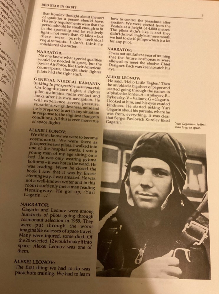 Horizon Special Red Star in orbit transcript Soviet space prog 1990 ephemera