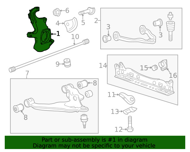 Genuine GM Knuckle 85144996