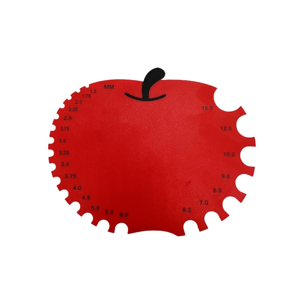 Crochet Hook Ruler Sizer Knitting Sizer Tool Durable Flexible Knitting