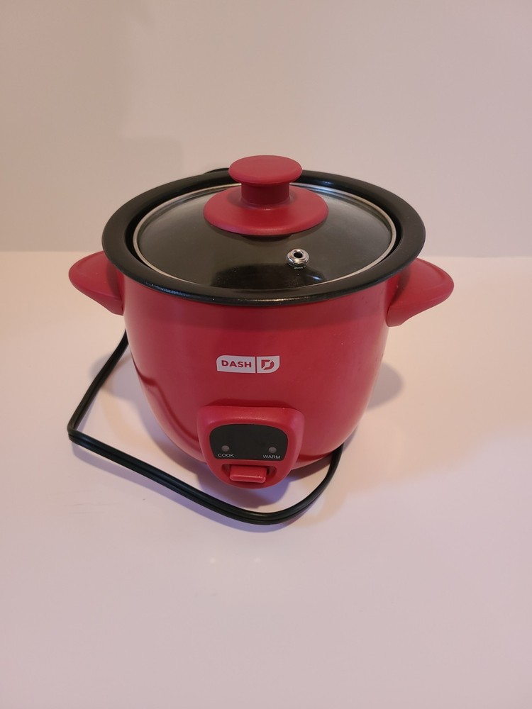 Dash Mini 2-Cup Rice Cooker W LID..Keep Warm Function, RED