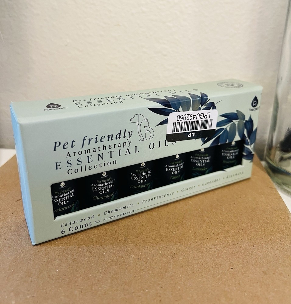 Pet Friendly Aromatherapy Essential Oils Collection-6 count- Brand New