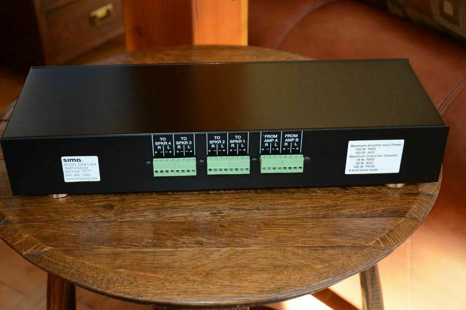 4-Pin Speaker / Source Selector Plug Sima Xantech Electro-Voice Russound