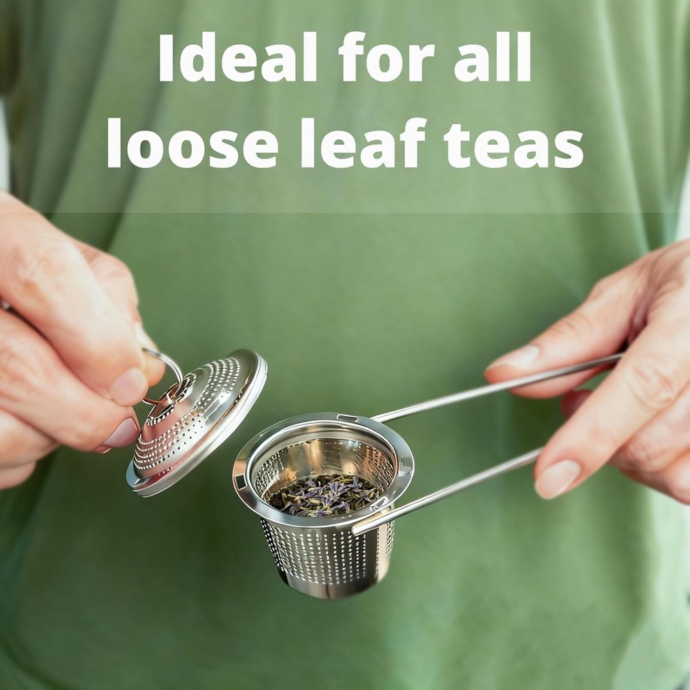 Easy Scoop Loose Leaf Tea Infuser with Fine Mesh Strainer for Convenient Brewing