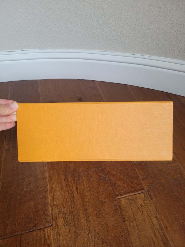 Louis Vuitton Orange Medium EMPTY Gift Storage Box 12 x 8.5 x 4.75"