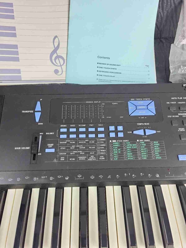Technics SX-AX3 Synth Keyboard W/Case And Manual