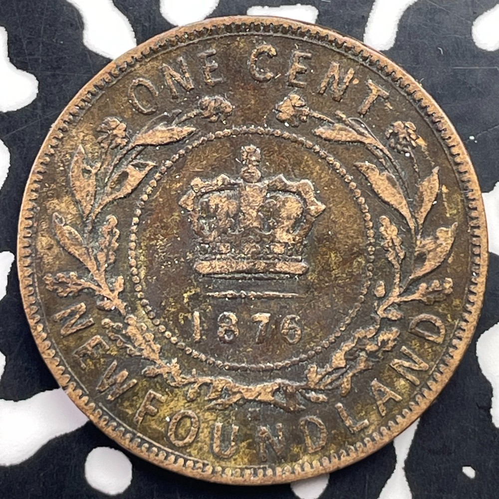 1876-H Newfoundland Large Cent Lot#C2886