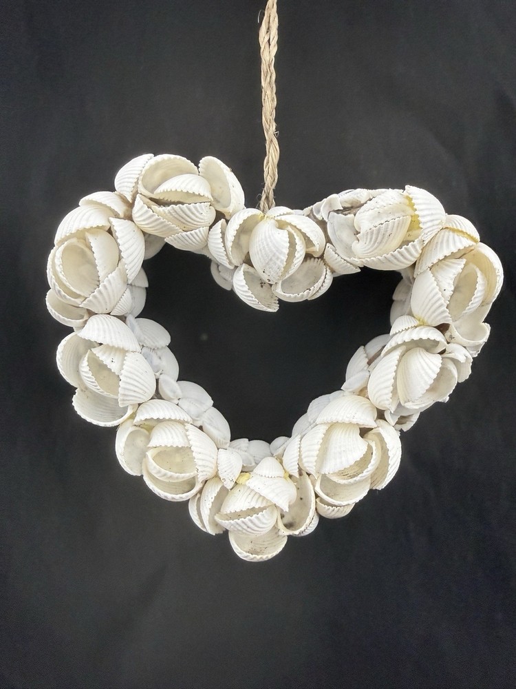 Heart-Shaped Genuine SeaShell Wall Room Decoration Decor
