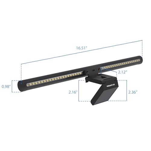 Monitor Light Bar, USB-Powered LED Lamp with Stepless Dimming and Adjustable