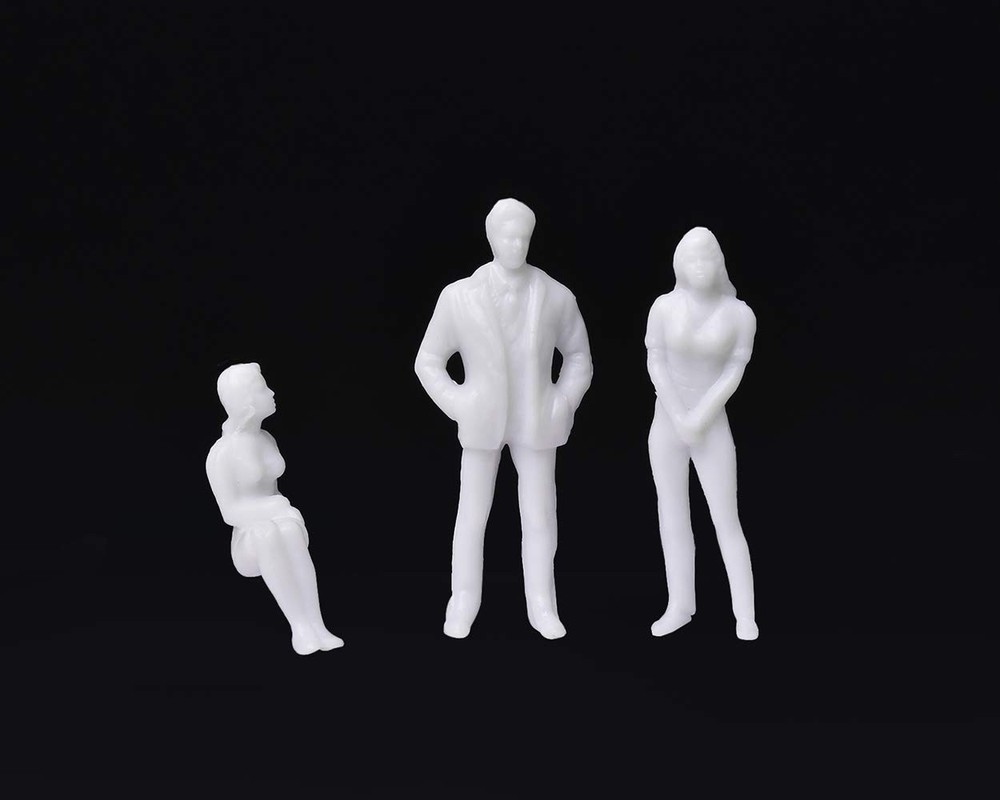DS. DISTINCTIVE STYLE 50Pcs 1/4 Scale Figures Unpainted scale, White