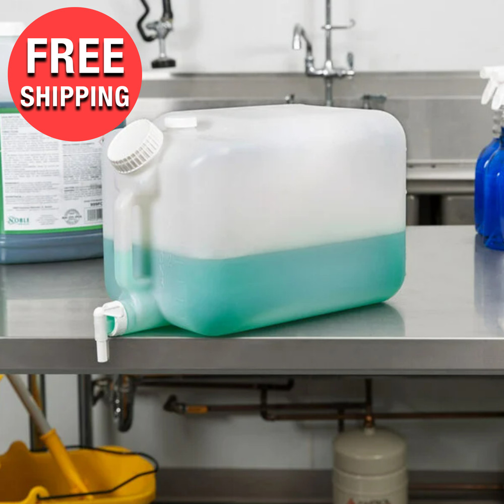 Commercial Grade Gallon Plastic Dispensing Container Kitchen Easy Pour Dispenser