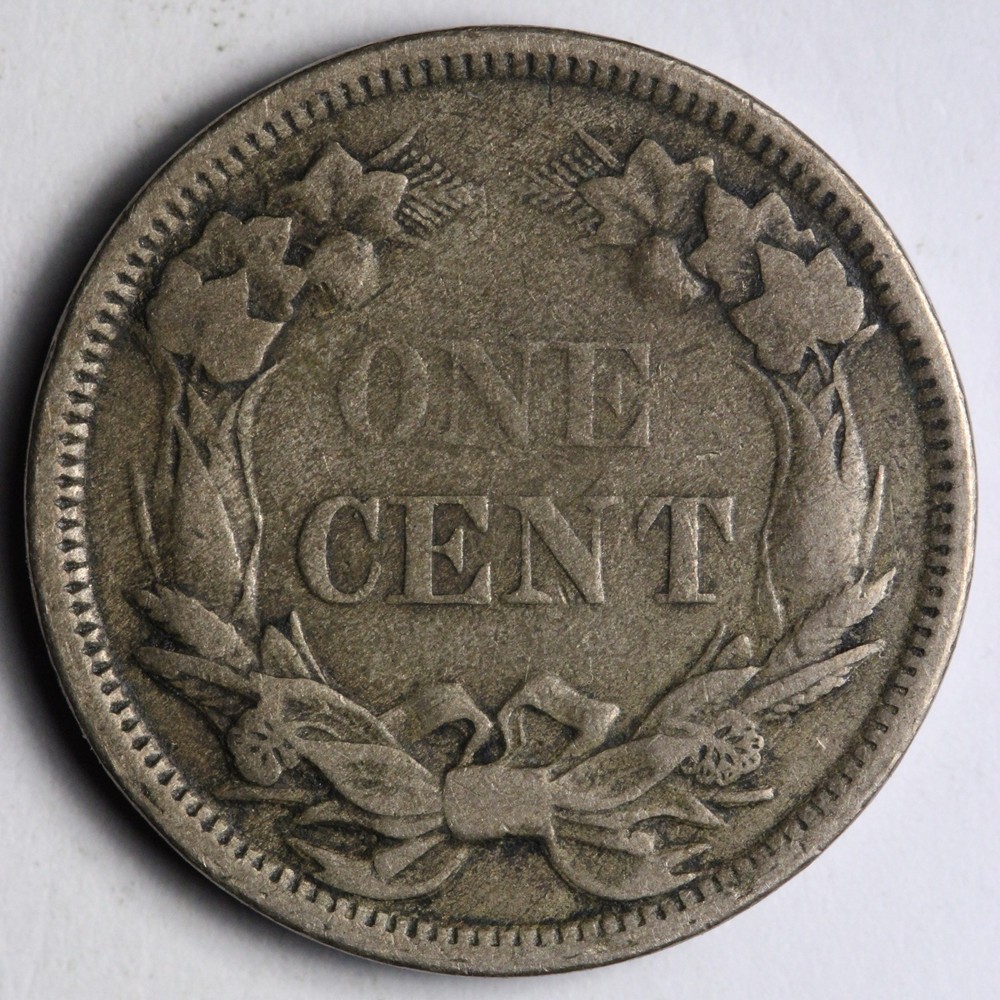 1858 S.L. Flying Eagle Cent Penny VF E103 GKHE