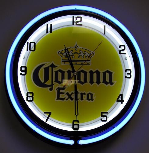 Corona Beer Large Neon Sign Clock