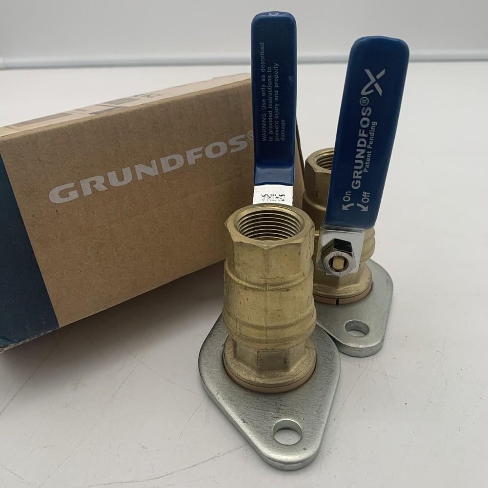 Grundfos 96806130 3/4" GF 15/26 Bronze Dielectric Isolation Valve Pair Threaded