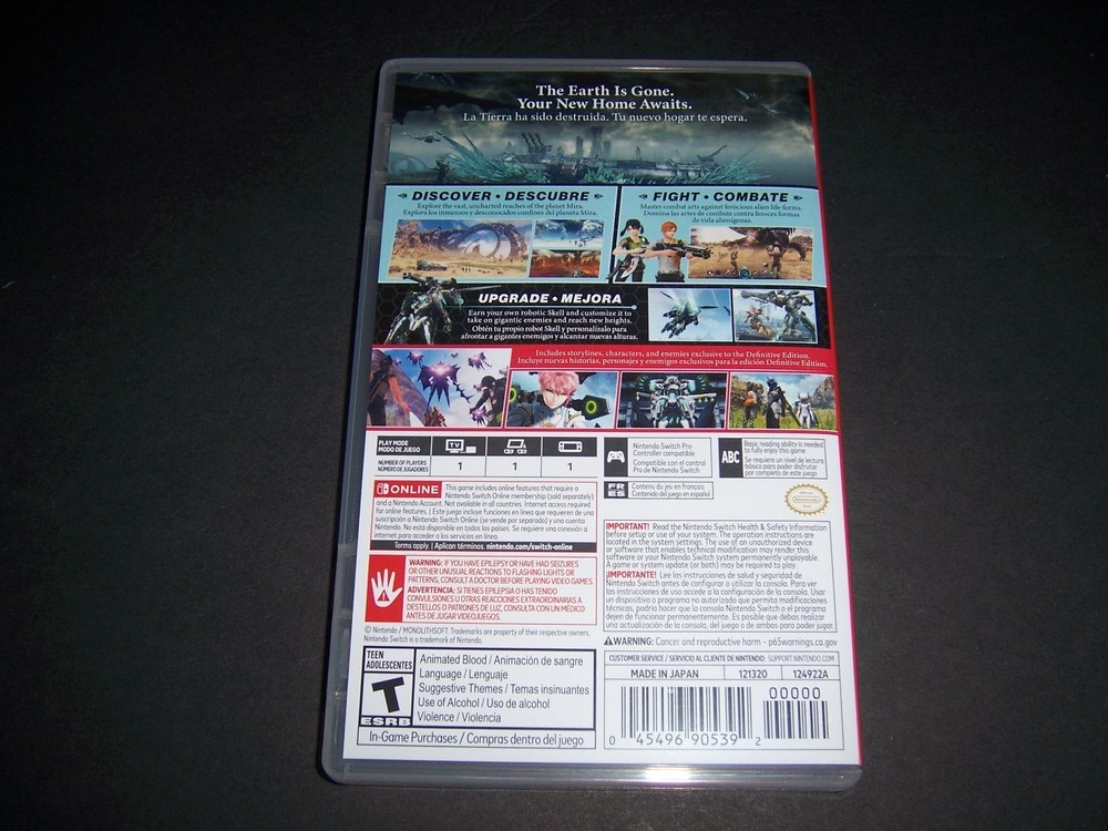 Authentic Replacement Box *Case Only* Xenoblade Chronicles X Definitive Edition