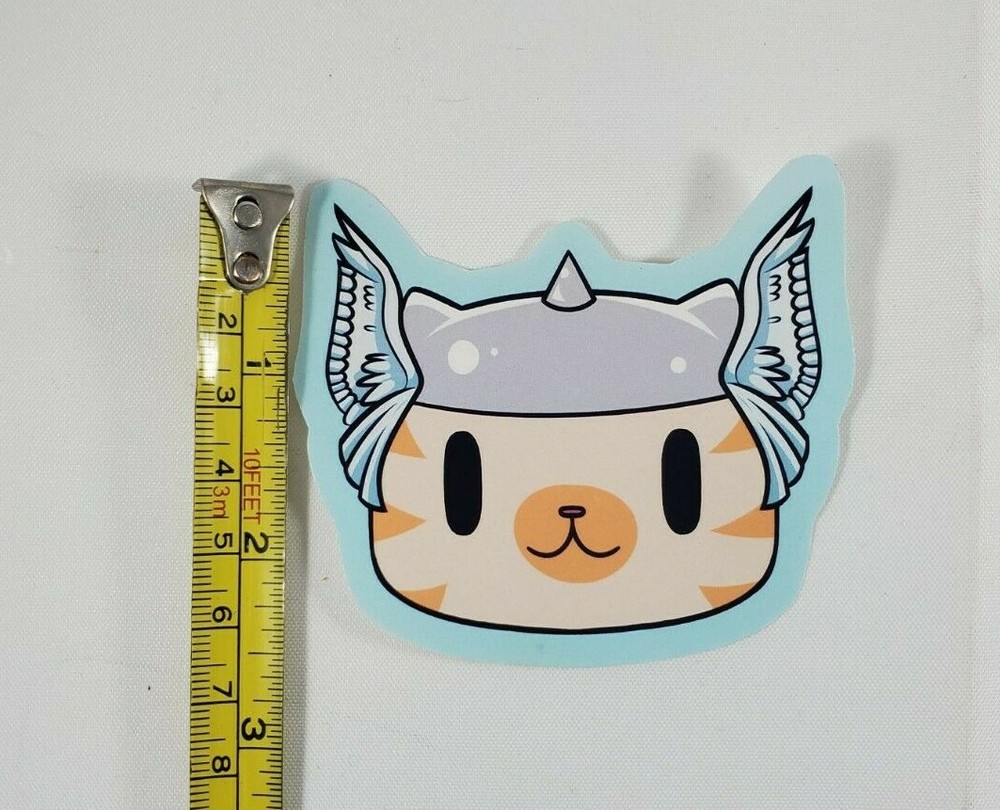 Cat Dressed as Thor Sticker 2.5 Inch Marvel Avengers