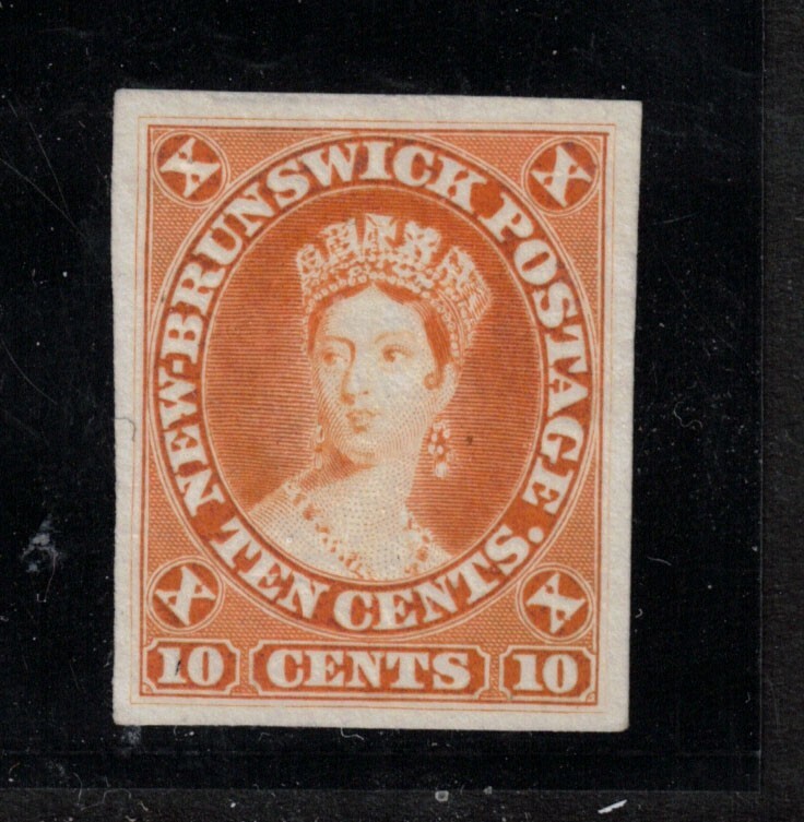 New Brunswick #9TC Extra Fine Plate Proof On India Paper