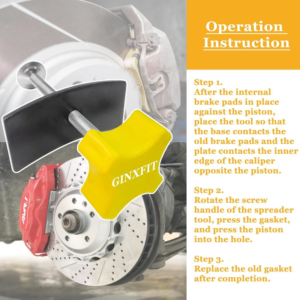 GINXFIT Disc Brake Pad Spreader Caliper Piston Compression Tool...