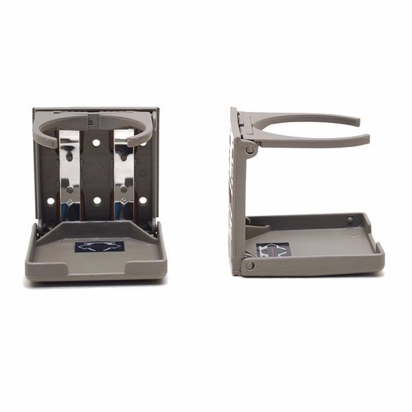 Boat Drink Cup Holders | Beige Plastic Expandable (Pair)
