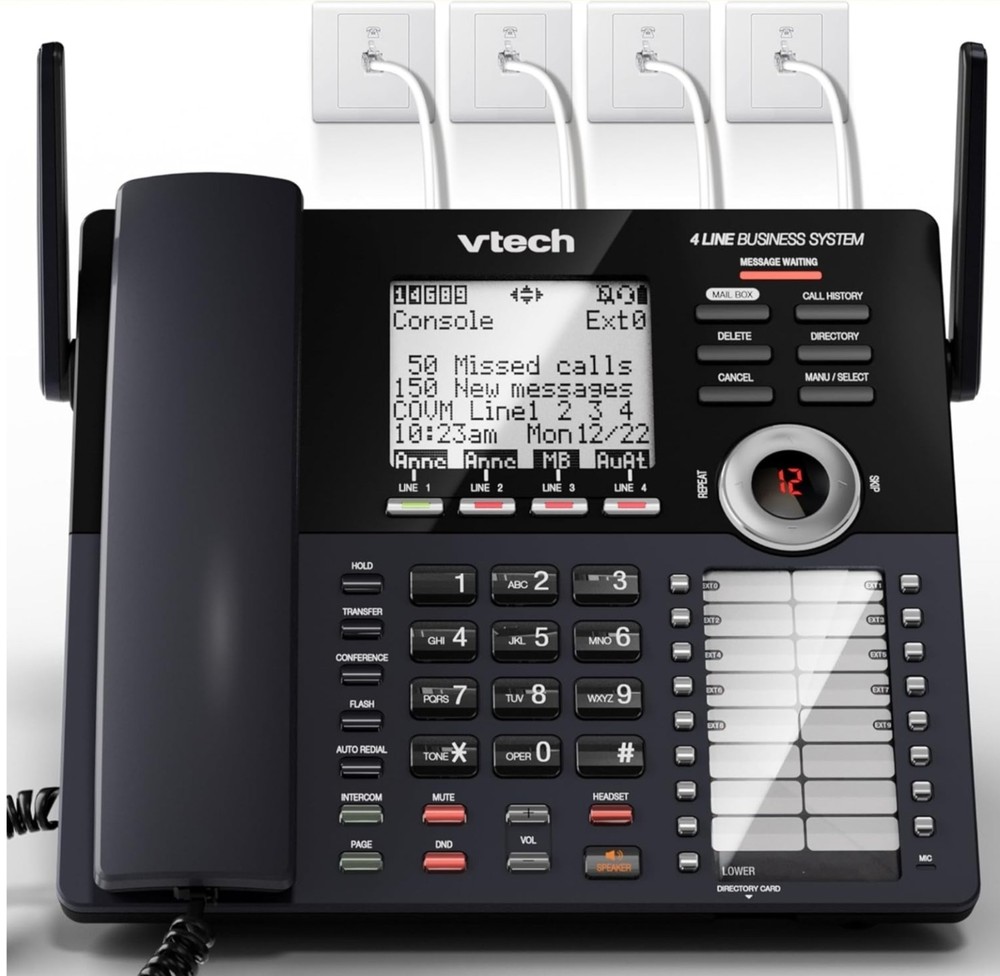 VTech AM18447 Business Office Phone System Main Console
